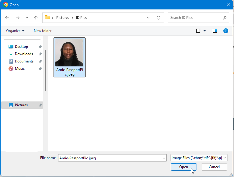 Browsing option to find photo